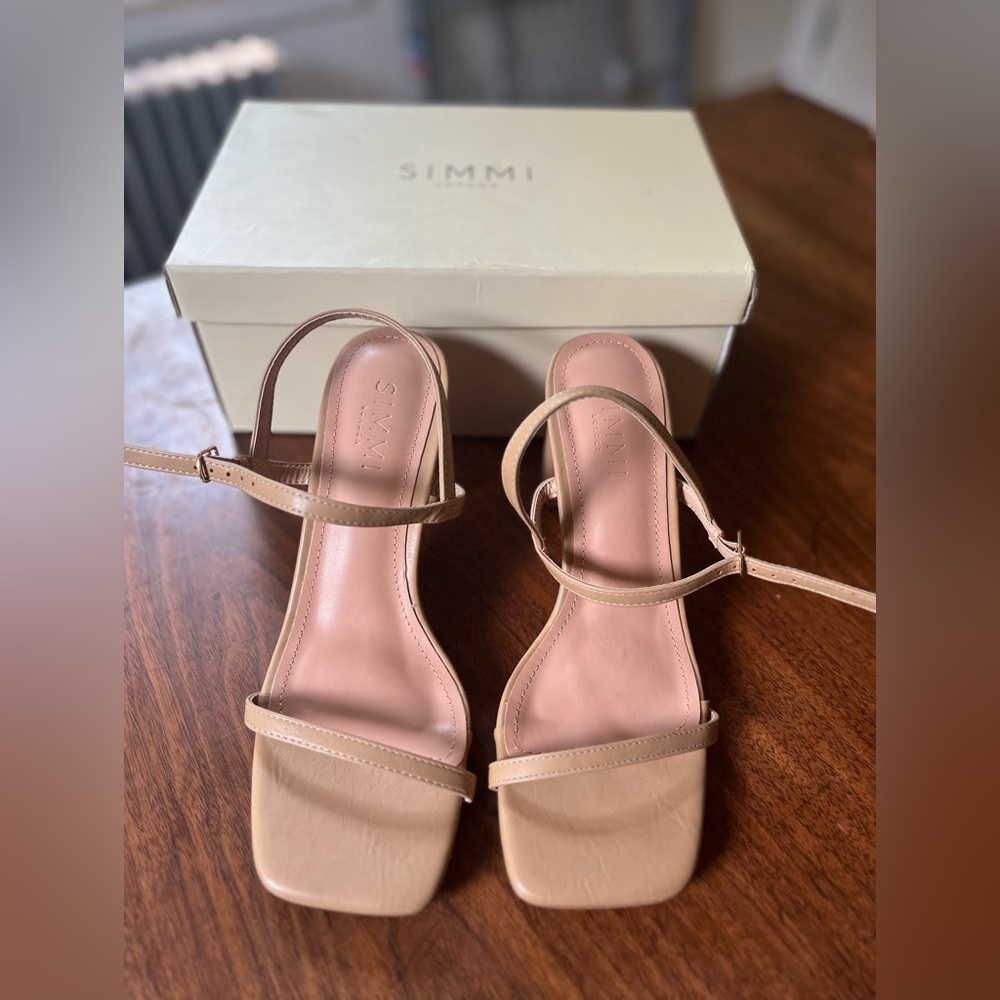Beige cocktail/wedding/party sandals Simmi London